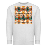 Oatmeal Heather native american aztec seamless pattern 1 Premium Sweatshirt - BundleAndBundleShop