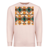 Pale Pink native american aztec seamless pattern 1 Premium Sweatshirt - BundleAndBundleShop