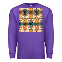 Purple native american aztec seamless pattern 1 Premium Sweatshirt - BundleAndBundleShop