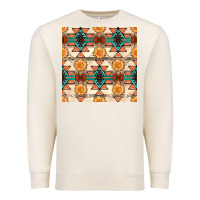 Sandshell native american aztec seamless pattern 1 Premium Sweatshirt - BundleAndBundleShop