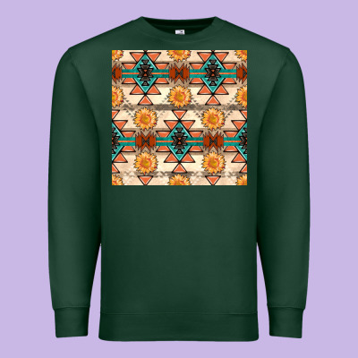 Native American Aztec Seamless Pattern 1 Premium Sweatshirt Designed By Bundleandbundleshop