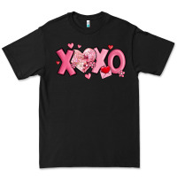 Black xoxo disco heart valentine's day Premium Tee - MaliasSmallBusiness