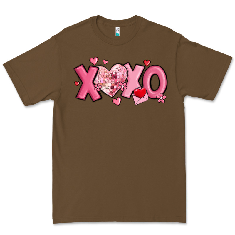 Xoxo Disco Heart Valentine's Day Premium Tee by MaliasSmallBusiness | Teevron