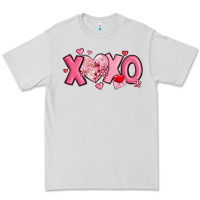 Dove Grey xoxo disco heart valentine's day Premium Tee - MaliasSmallBusiness