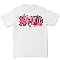 White xoxo disco heart valentine's day Premium Tee - MaliasSmallBusiness