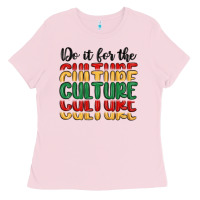 Bubblegum Pink do it for the culture Ladies Tee - MaliasSmallBusiness