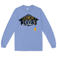 Colony Blue Senior 2023 graduation png sublimation design down Long Sleeve Tee - RanaPortraitStore