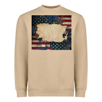 Mushroom American flag add your text Heavyweight Sweatshirt - CowGirlArtShop