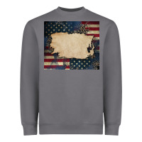 Storm American flag add your text Heavyweight Sweatshirt - CowGirlArtShop