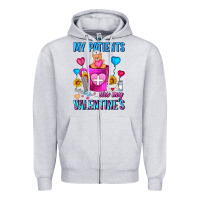 Heather Grey My Patients Are My Valentine Coffee Mug Zipper Hoodie - FaDigitalArtStudio