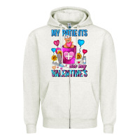 Oatmeal Heather My Patients Are My Valentine Coffee Mug Zipper Hoodie - FaDigitalArtStudio