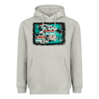 Moon Dust western serape cowhide turquoise glitter Heavyweight Hoodie - FaDigitalArtStudio