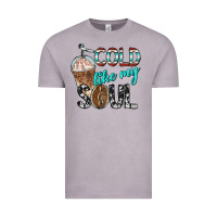 Vintage Zinc cold like my soul with coffee Vintage Tee - BarkalooDesign