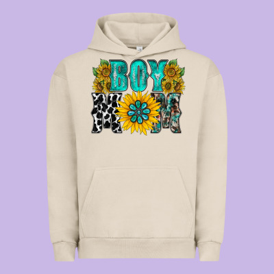 Boy Mom Urban Hoodie Designed By Racoondesign