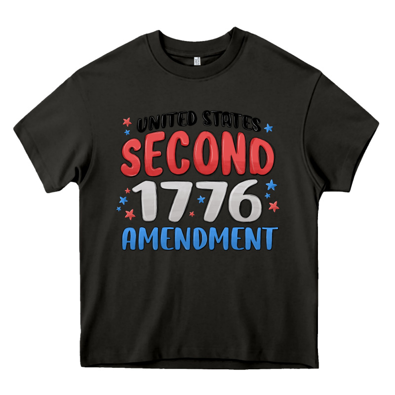 United States Second 1776 Amendment Heavy Core Tee by MaliasSmallBusiness | Teevron