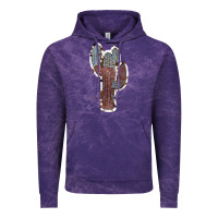 Cloud Purple Cowhide Old Cactus Vintage Hoodie - RanaPortraitStore