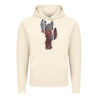 Vintage Artic Cowhide Old Cactus Vintage Hoodie - RanaPortraitStore