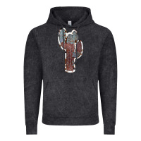 Vintage Black Cowhide Old Cactus Vintage Hoodie - RanaPortraitStore
