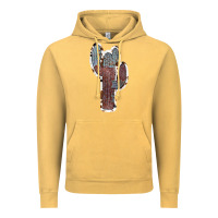 Vintage Mustard Cowhide Old Cactus Vintage Hoodie - RanaPortraitStore