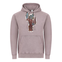 Vintage Zinc Cowhide Old Cactus Vintage Hoodie - RanaPortraitStore