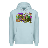 Blue Mist louisiana mardi gras Premium Hoodie - FaDigitalArtStudio