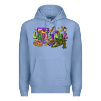 Colony Blue louisiana mardi gras Premium Hoodie - FaDigitalArtStudio