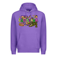 Purple louisiana mardi gras Premium Hoodie - FaDigitalArtStudio