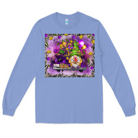Colony Blue Mardi Gras gnome on the truck Long Sleeve Tee - NancyCooperArtShop