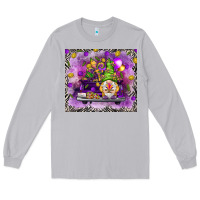 Moon Dust Mardi Gras gnome on the truck Long Sleeve Tee - NancyCooperArtShop