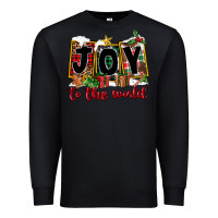 Black Joy To The World Premium Sweatshirt - FaDigitalArtStudio