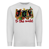 Dove Grey Joy To The World Premium Sweatshirt - FaDigitalArtStudio