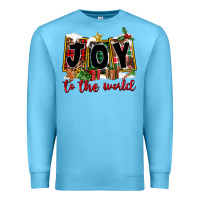 Ocean Blue Joy To The World Premium Sweatshirt - FaDigitalArtStudio