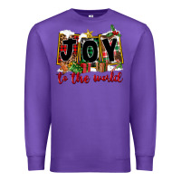 Purple Joy To The World Premium Sweatshirt - FaDigitalArtStudio