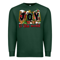 Sports Green Joy To The World Premium Sweatshirt - FaDigitalArtStudio