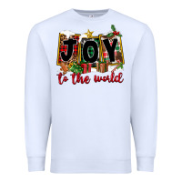 White Joy To The World Premium Sweatshirt - FaDigitalArtStudio