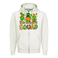 Oatmeal Heather St. Patrick's Shenanigans squad gnomies Zipper Hoodie - OliviaCreatesArt