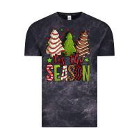Cloud Black tis the season christmas cakes Vintage Tee - Jasminsmagicworld