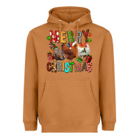 Meerkat Merry christmas chickens Heavyweight Hoodie - FaDigitalArtStudio