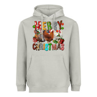 Moon Dust Merry christmas chickens Heavyweight Hoodie - FaDigitalArtStudio