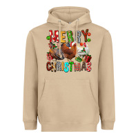 Mushroom Merry christmas chickens Heavyweight Hoodie - FaDigitalArtStudio