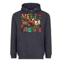 Smoke Merry christmas chickens Heavyweight Hoodie - FaDigitalArtStudio