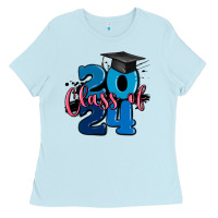 Baby Blue class of 2024 Ladies Tee - MaliasSmallBusiness