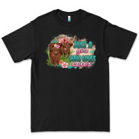 Black just a girl who loves cows Premium Tee - MaliasSmallBusiness