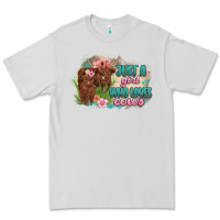 Dove Grey just a girl who loves cows Premium Tee - MaliasSmallBusiness