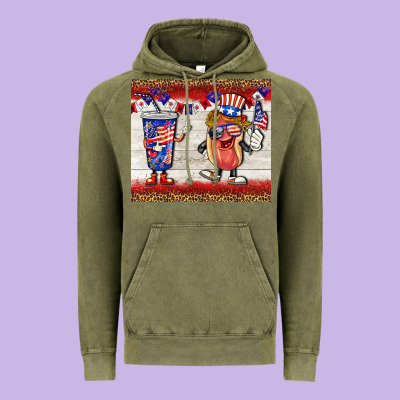 Usa Hot Dog Coca Tumbler Vintage Hoodie Designed By Barkaloodesign