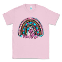 Bubblegum Pink leopard cowhide nurse rainbow Classic Tee - JahusDesignShop