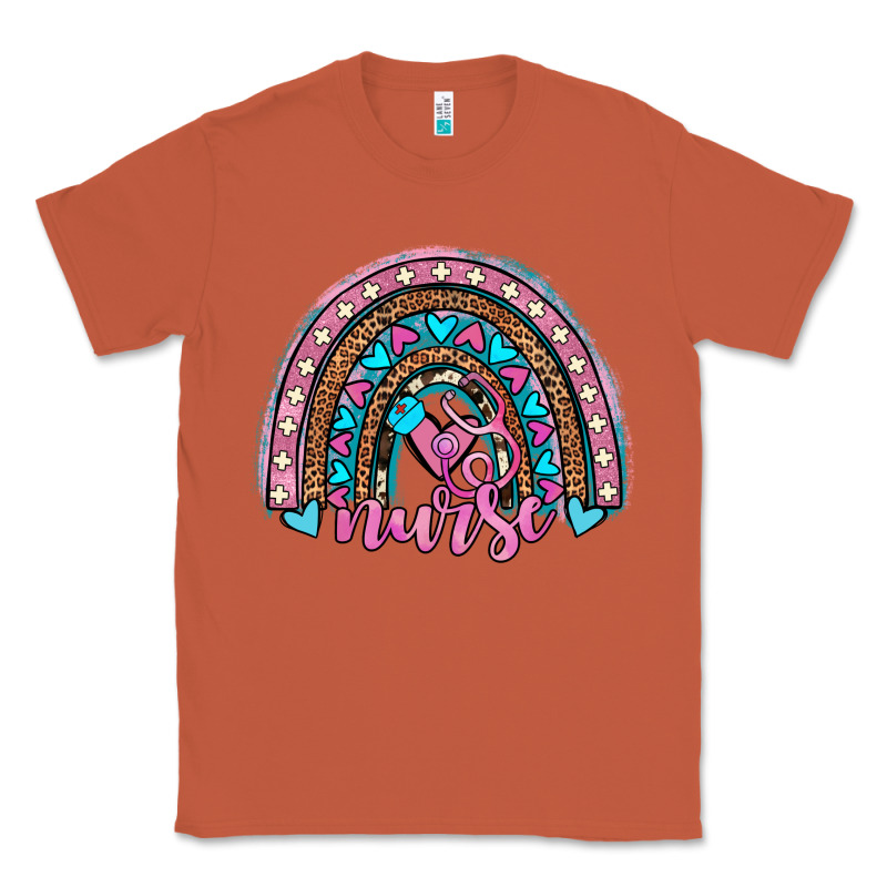 Leopard Cowhide Nurse Rainbow Classic Tee by JahusDesignShop | Teevron
