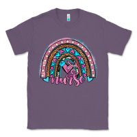 Lavender leopard cowhide nurse rainbow Classic Tee - JahusDesignShop