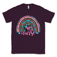 Plum leopard cowhide nurse rainbow Classic Tee - JahusDesignShop