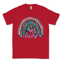 Red leopard cowhide nurse rainbow Classic Tee - JahusDesignShop